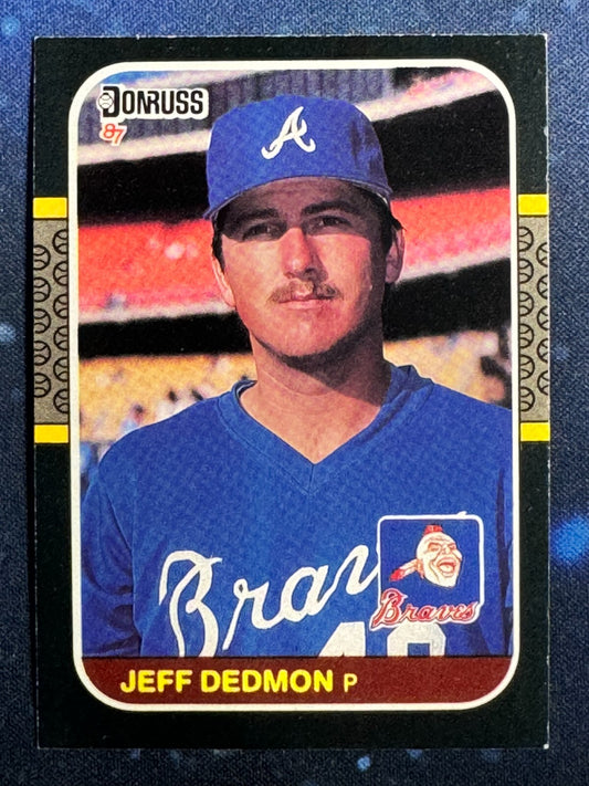 1987 Donruss #314 Jeff Dedmon Atlanta Braves