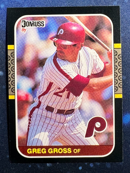 1987 Donruss #385 Greg Gross Philadelphia Phillies