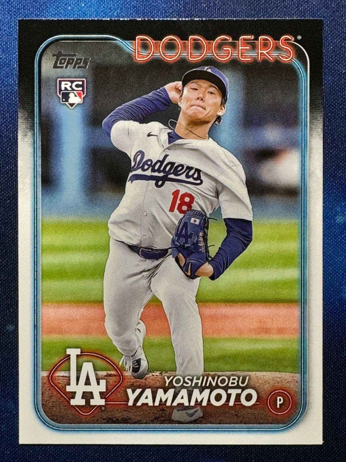 Yoshinobu Yamamoto 2024 Topps Baseball Rookie (RC) #553 Los Angeles Dodgers