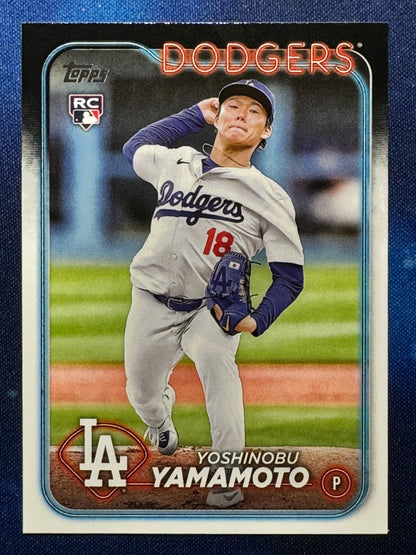 Yoshinobu Yamamoto 2024 Topps Baseball Rookie (RC) #553 Los Angeles Dodgers