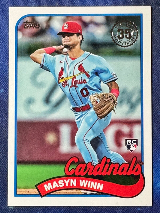 Masyn Winn 2024 Topps Baseball Rookie #89B-58 ‘89 Topps St. Louis Cardinals