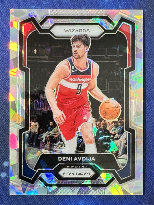 Deni Avdija 2023-24 Panini Prizm Basketball Ice Prizm #261 Washington Wizards