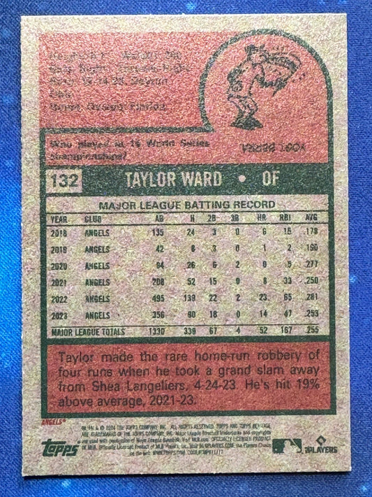 2024 Topps Heritage #132 Taylor Ward Los Angeles Angels