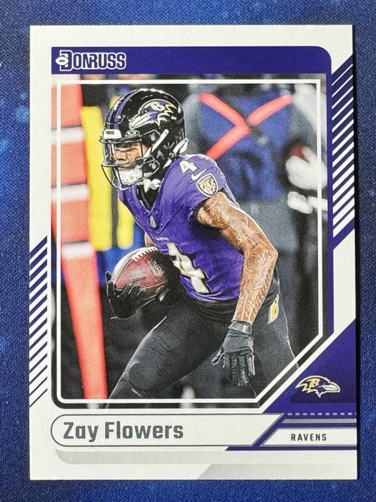 Zay Flowers 2024 Donruss #278 Baltimore Ravens