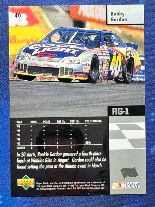 1998 Upper Deck Victory Circle #40 Robby Gordon