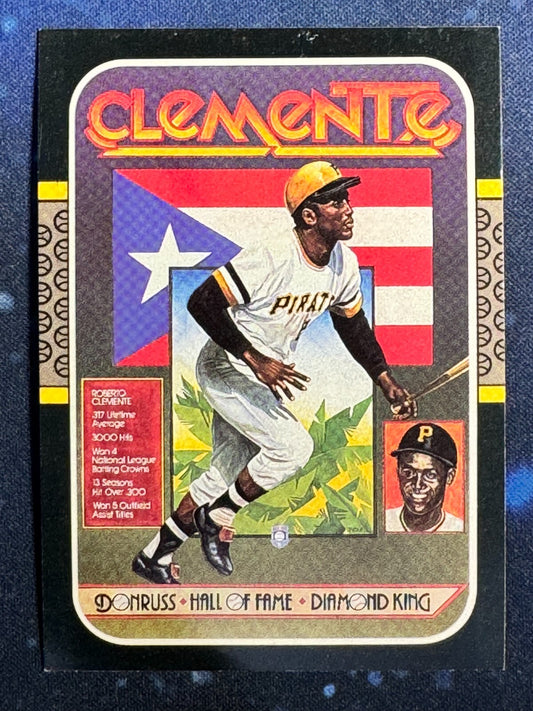 1987 Donruss Diamond King #612 Roberto Clemente Pittsburgh Pirates