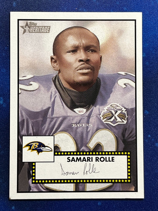 Samari Rolle 2006 Topps Heritage #304 Baltimore Ravens