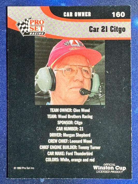 Morgan Shepherd's Car 1992 Pro Set #160 
