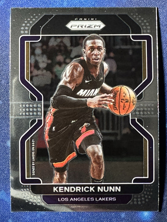 Kendrick Nunn 2021-22 Panini Prizm #216 Los Angeles Lakers