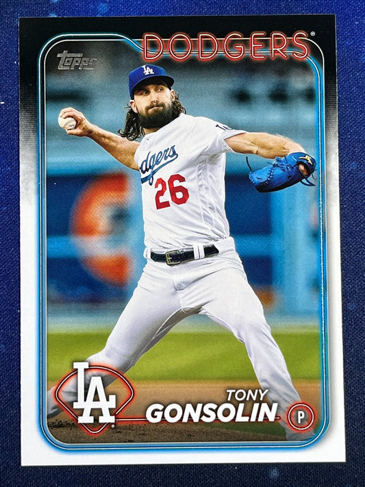 Tony Gonsolin 2024 Topps Baseball #87 Los Angeles Dodgers
