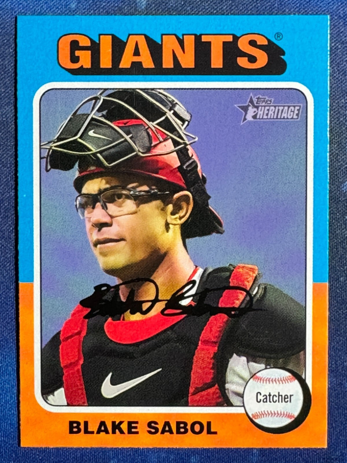 Blake Sabol 2024 Topps Heritage Baseball #366 San Francisco Giants