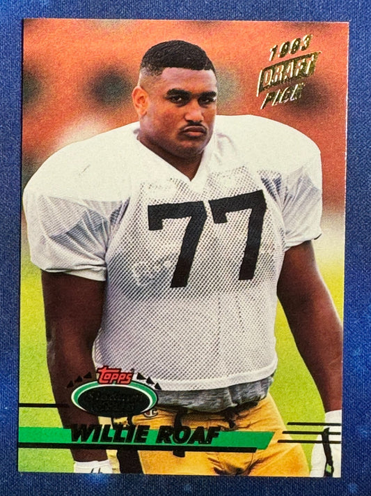 Willie Roaf 1993 Topps Stadium Club Rookie (RC) #469 New Orleans Saints