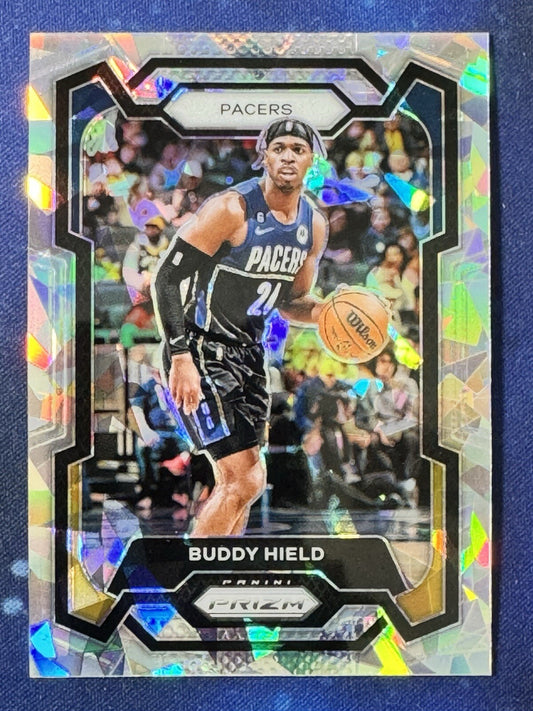 Buddy Hield 2023-24 Panini Prizm Basketball Ice Prizm #77 Indiana Pacers