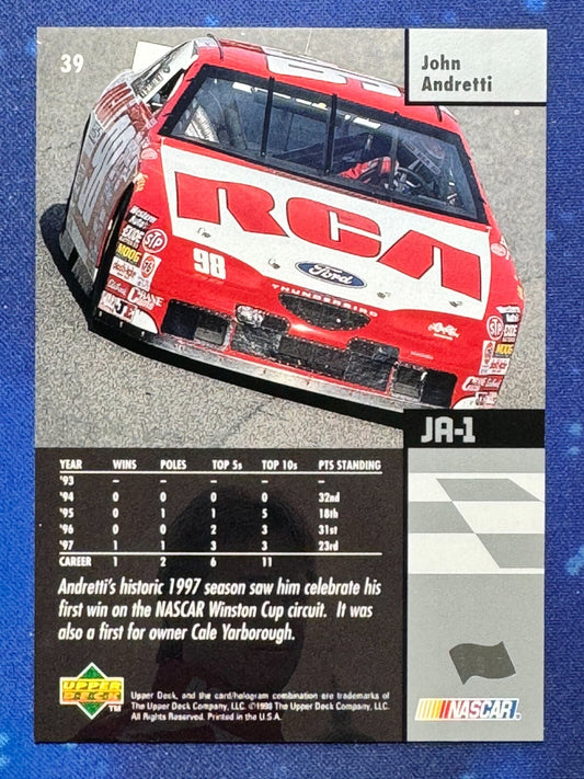1998 Upper Deck Victory Circle #39 John Andretti