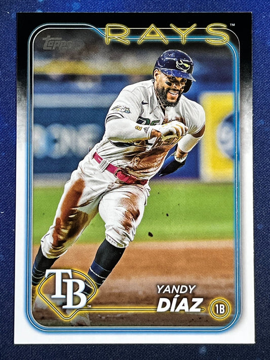 Yandy Diaz 2024 Topps Baseball #52 Tampa Bay Rays