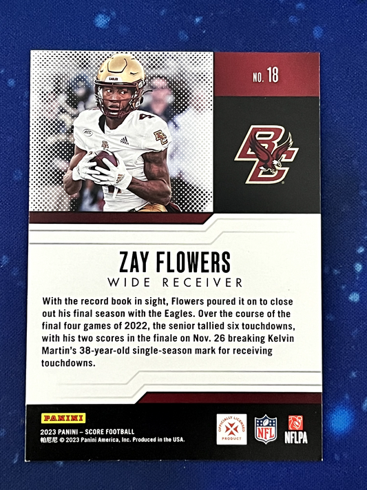 Zay Flowers 2023 Score 'Protential' #18
