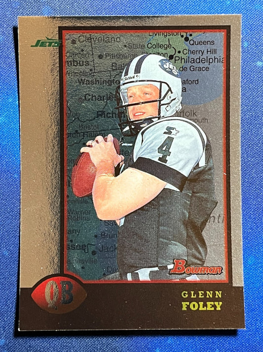 1998 Bowman Interstate Football #83 Glenn Foley New York Jets
