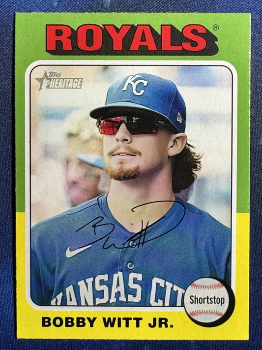 Bobby Witt Jr. 2024 Topps Heritage Baseball #404 Kansas City Royals