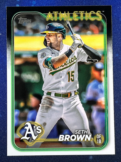 Seth Brown 2024 Topps Baseball #79 Oakland Athletics