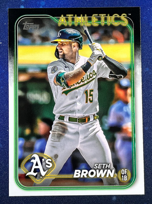 Seth Brown 2024 Topps Baseball #79 Oakland Athletics