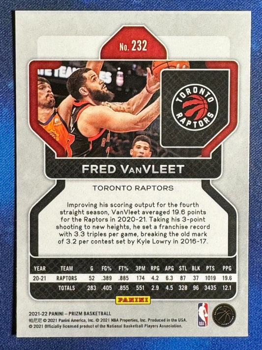Fred VanVleet 2021-22 Panini Prizm #232 Toronto Raptors