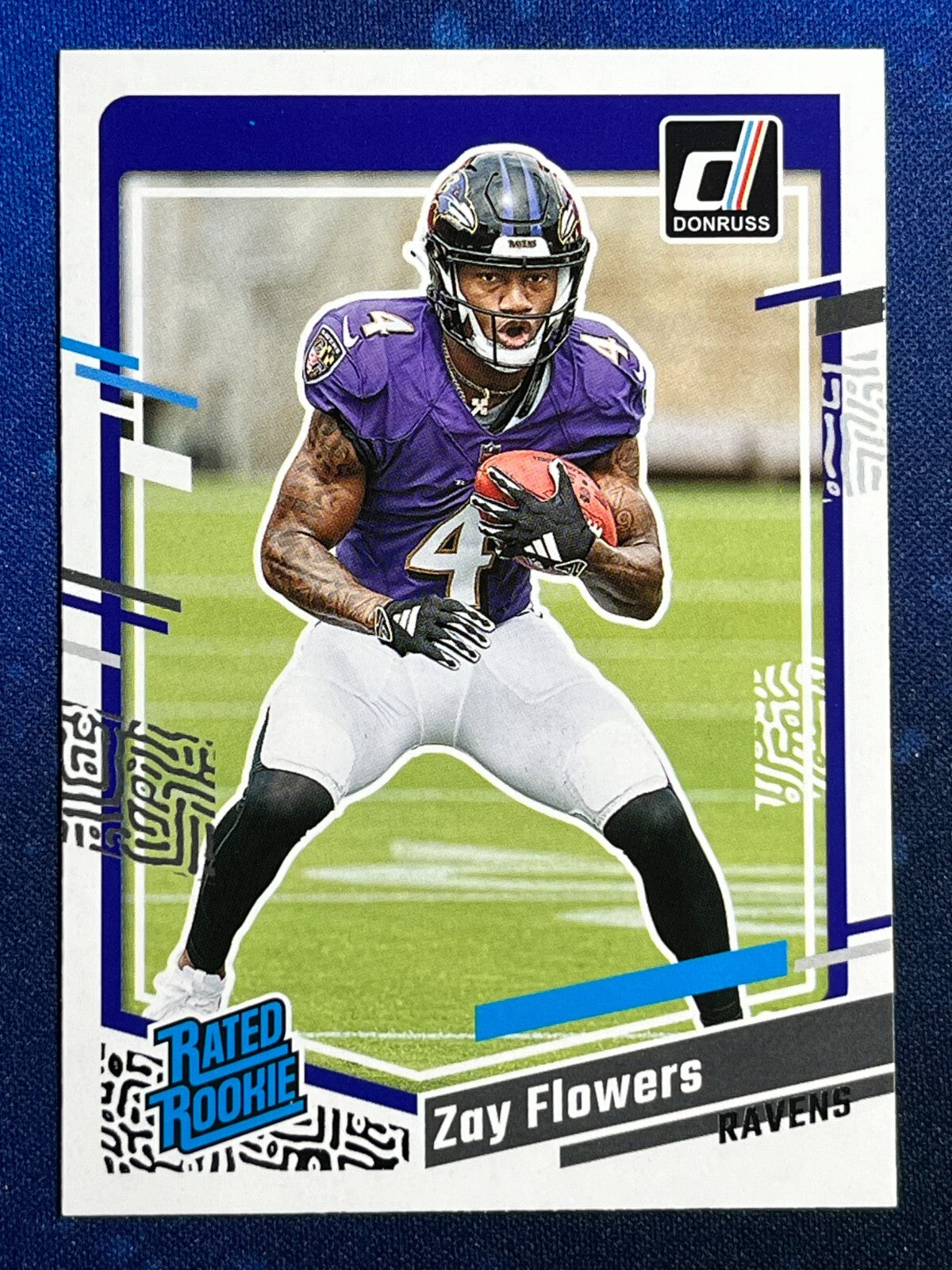 Zay Flowers 2023 Donruss Rated Rookie #307 Baltimore Ravens