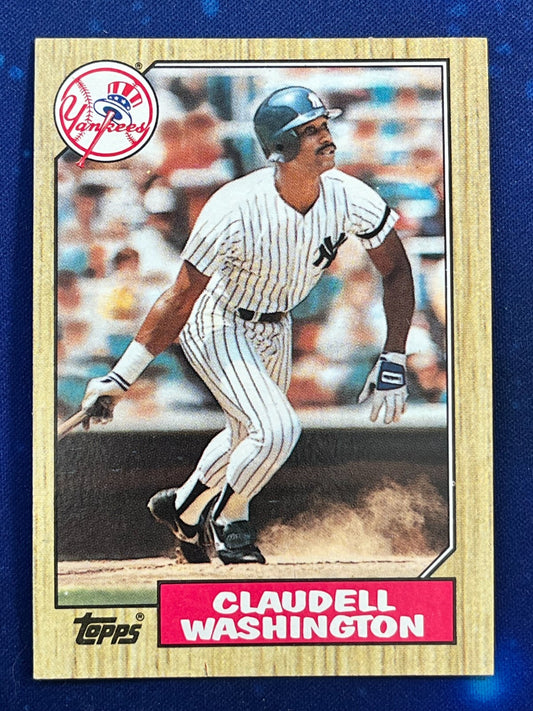 1987 Topps #15 Claudell Washington New York Yankees