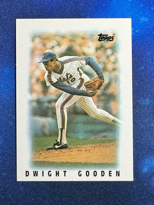 1986 Topps Mini Leaders #52 Dwight Gooden New York Mets