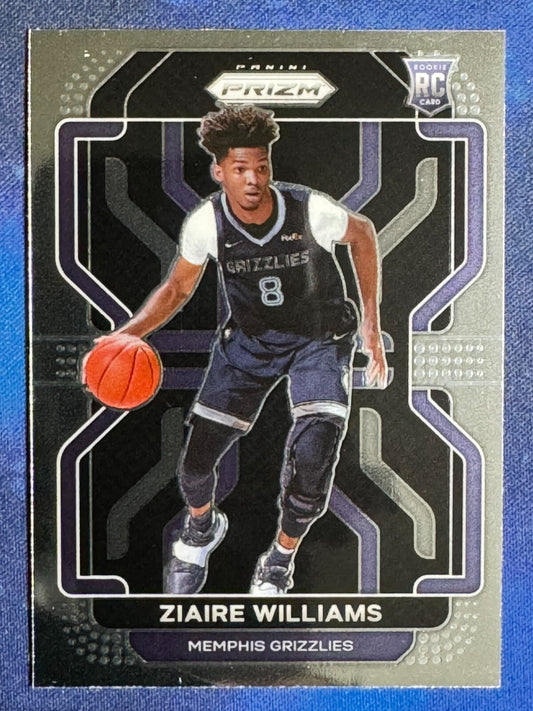 Ziaire Williams 2021-22 Panini Prizm Rookie (RC) #313 Memphis Grizzlies
