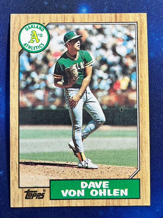 1987 Topps #287 Dave Von Ohlen Oakland Athletics