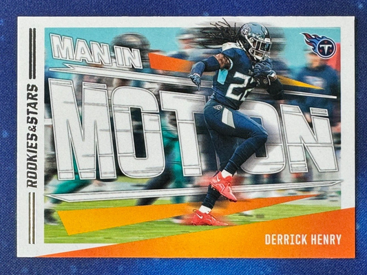 Derrick Henry 2023 Panini Rookies & Stars Man In Motion #MM-8 Tennessee Titans
