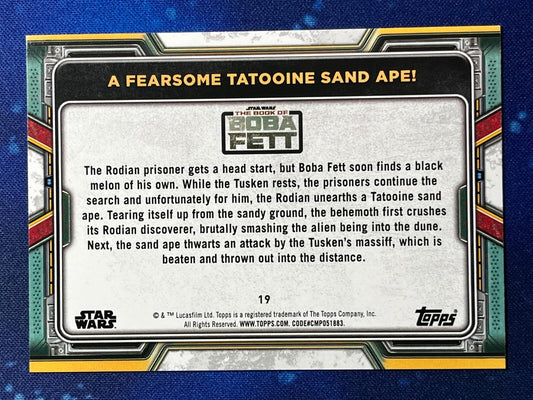 2022 Star Wars: Book of Boba Fett Base #19 A Fearsome Tatooine Sand Ape!