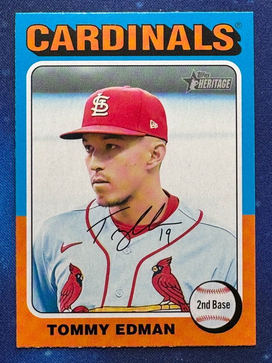 2024 Topps Heritage #436 Tommy Edman St. Louis Cardinals