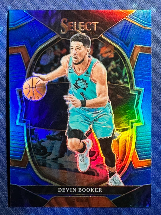 2022-23 Select Basketball Blue Prizm #38 Devin Booker Phoenix Suns