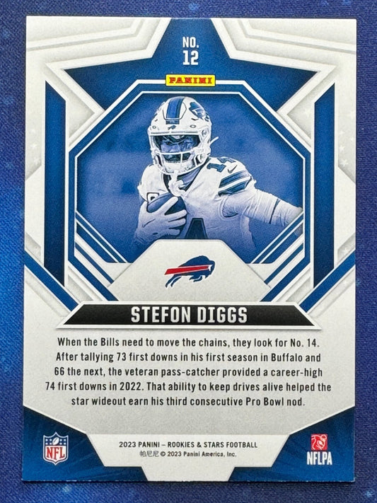Stefon Diggs 2023 Panini Rookies & Stars #12 Buffalo Bills