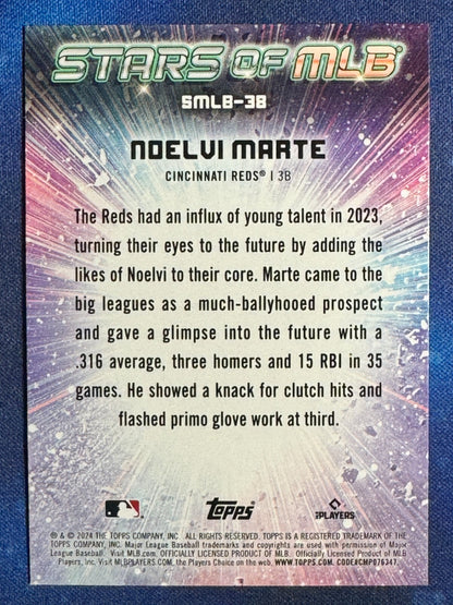 Noelvi Marte 2024 Topps Series 2 #SMLB-38 Stars of MLB Rookie (RC)