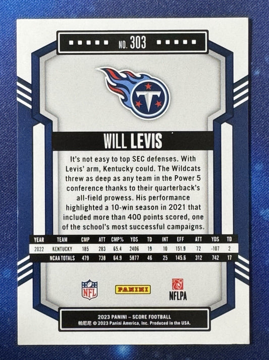 Will Levis 2023 Score Rookie #303 Tennessee Titans