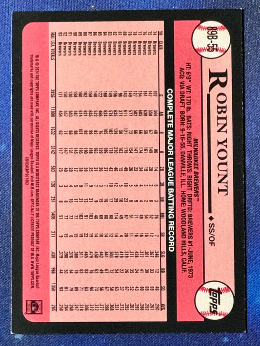 Robin Yount 2024 Topps Baseball #89B-55 ‘89 Topps Milwaukee Brewers