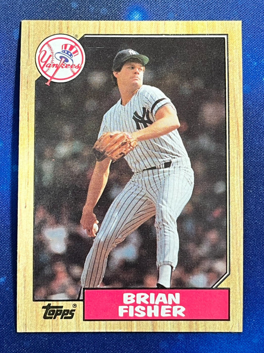 1987 Topps #316 Brian Fisher New York Yankees