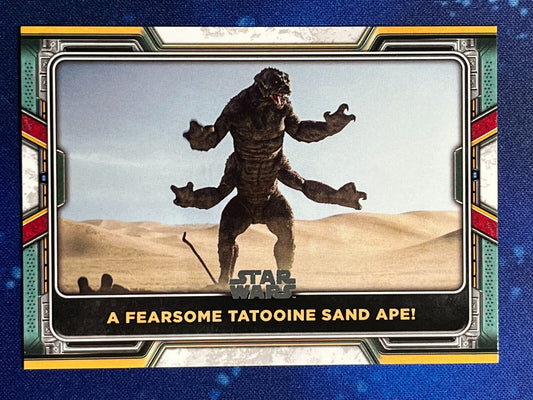 2022 Star Wars: Book of Boba Fett Base #19 A Fearsome Tatooine Sand Ape!