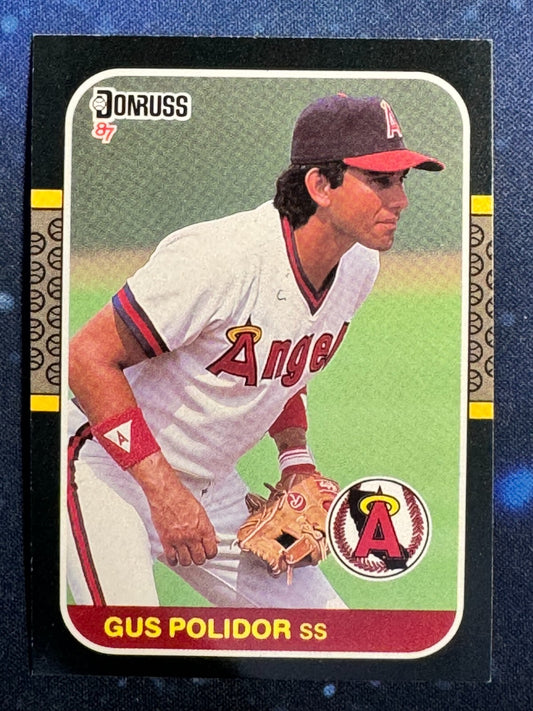1987 Donruss #579 Gus Polidor California Angels