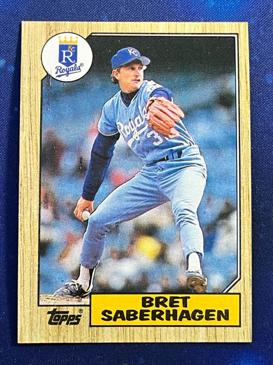 1987 Topps #140 Bret Saberhagen Kansas City Royals