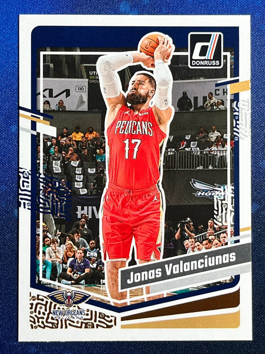 Jonas Valanciunas 2023-24 Donruss Basketball #180 New Orleans Pelicans