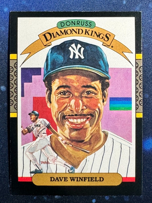 1987 Donruss Diamond Kings #20 Dave Winfield New York Yankees
