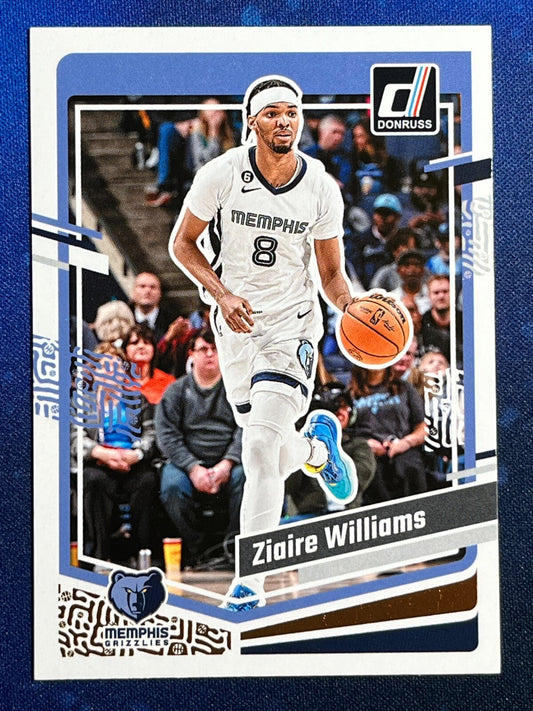 Ziaire Williams 2023-24 Donruss Basketball #55 Memphis Grizzlies