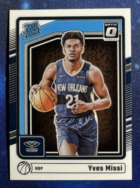 Yves Missi 2024-25 Panini Donruss Optic Rated Rookie #265 New Orleans Pelicans