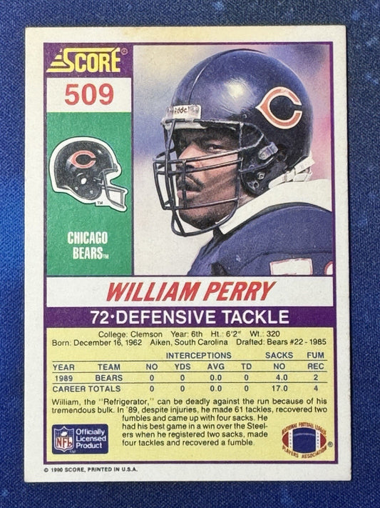 William Perry 1990 Score Football #509 Chicago Bears