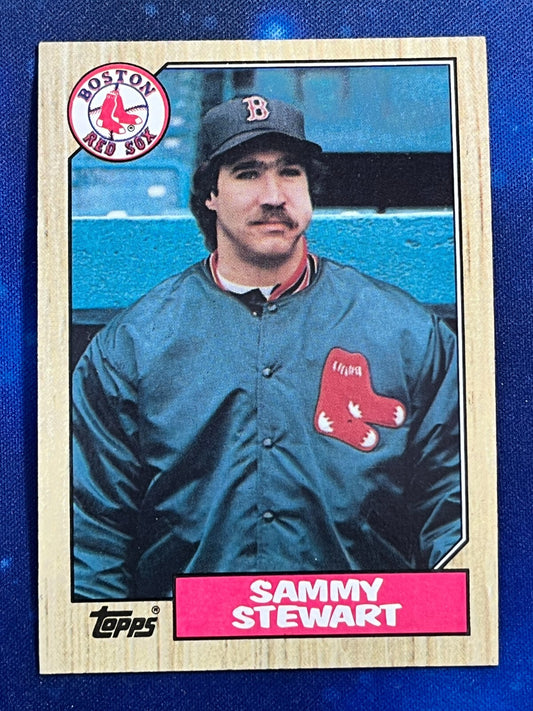 1987 Topps #204 Sammy Stewart Boston Red Sox