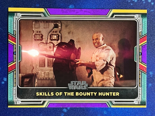 2022 Star Wars: Book of Boba Fett Base Purple #29 Skills of the Bounty Hunter
