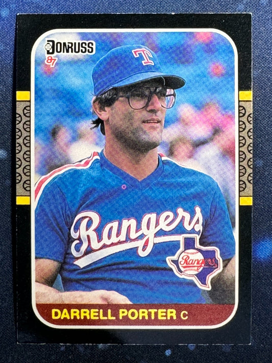1987 Donruss #593 Darrell Porter Texas Rangers